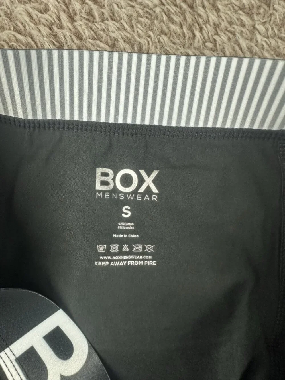 BOX MENSWEAR PREMIUM BOXERS BLACK Size Small New